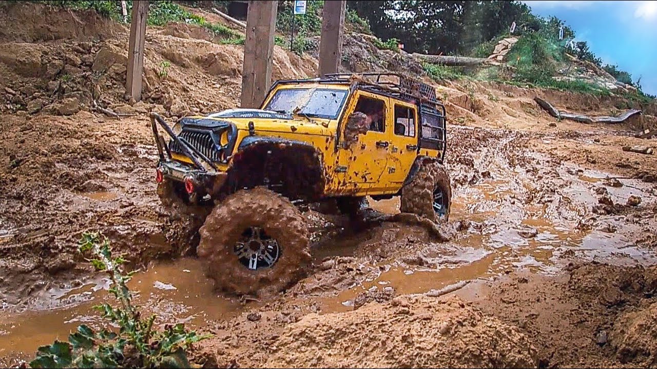 EXTREME OFF ROAD TRUCK MUD RACING Traxxas TRX4 at Paddlesworth RC