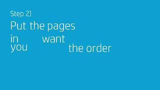 HP Click How to print multiple multi page files