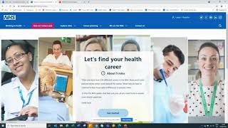 Facebook Live - using the NHS Health Careers website
