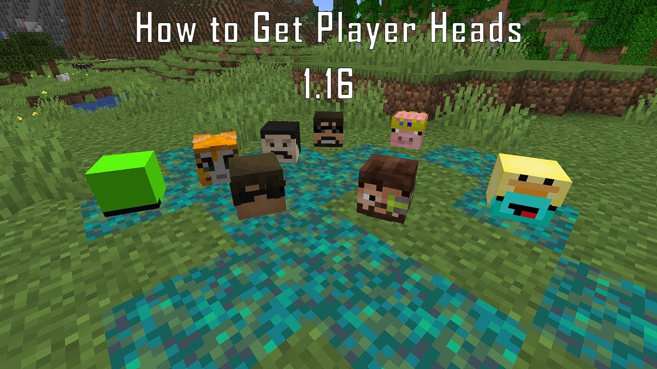 How to get player heads in minecraft survival