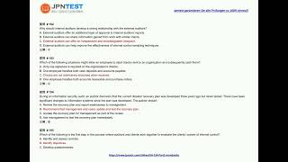 [2025-01] Jpntest IIA 認定 IIA-CIA-Part2 試験問題 (Q187-Q202)