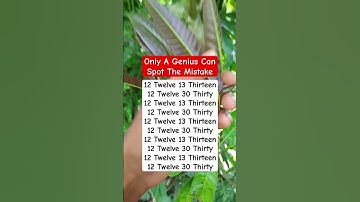 Only A Genius Can Spot The Mistake:Epi-652.Try Your Skills! #search #puzzle #shorts