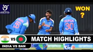 India vs Bangladesh U19 Match Highlights | Under 19 Cricket