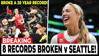 Caitlin Clark BREAKS 8 WNBA RECORDS vs Seattle Storm! Sophie Cunningham RED HOT In Indiana Fever Win