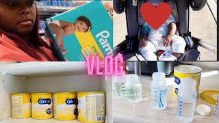 A DAY IN THE LIFE OF A FIRST TIME MOM | grocery shopping, baby walk time, mental health, and more