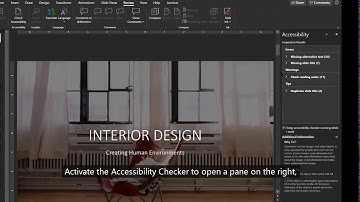 Office Accessibility Tools: Accessibility Checker