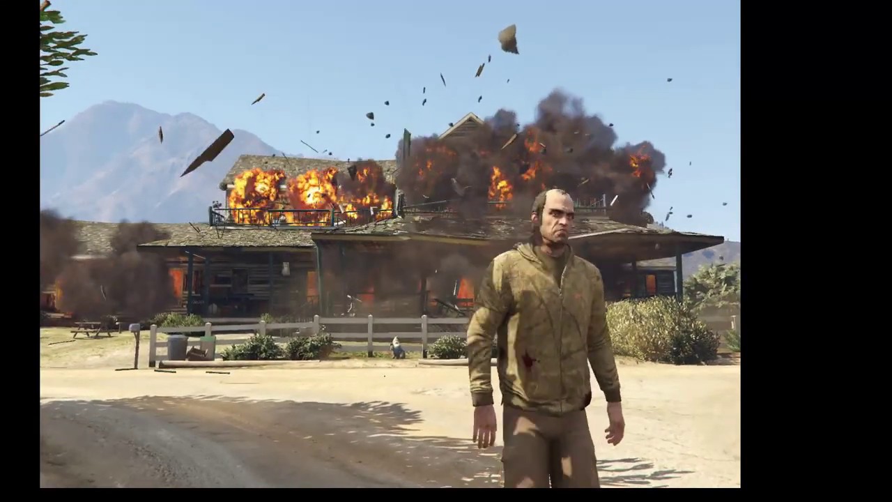 GTA 5 Görevleri Trevor ev yakma bölümü YouTube