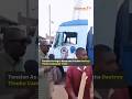 Tension As Angry Nasarawa Youths Destroy Tinubu Campaign Truck