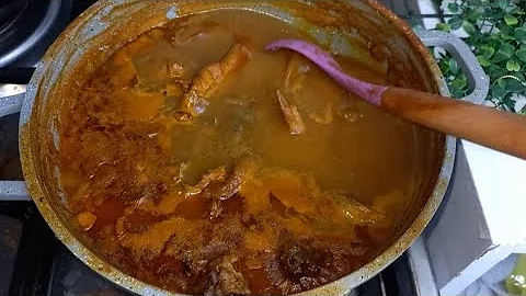 How to make lights soup with guinea fowl : Akofem delight with fufu