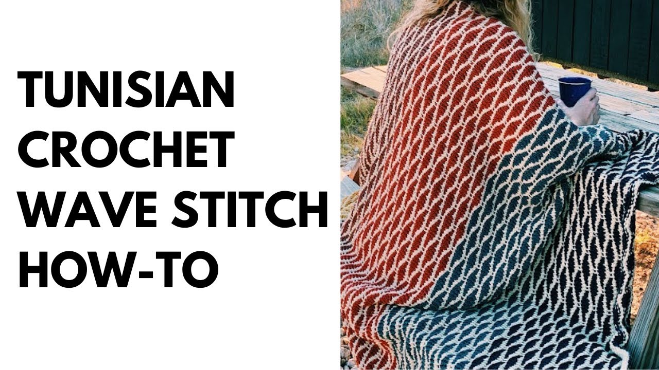 Tunisian Wave Stitch How-To - YouTube
