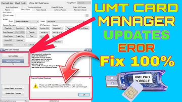 Umt Card Manager Updates And Eror Problem Solved 100% Tested 2021