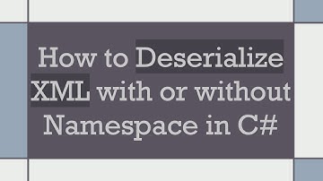 How to Deserialize XML with or without Namespace in C#