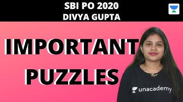 Day-3 : Important Puzzles for SBI PO 2020 by Divya Gupta