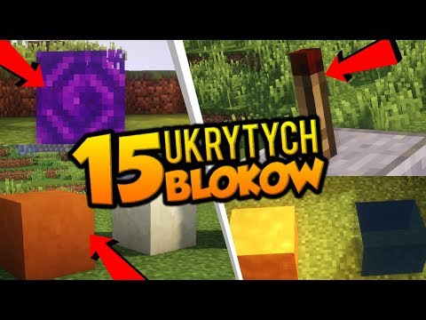 15 UKRYTYCH BLOKÓW W MINECRAFT!