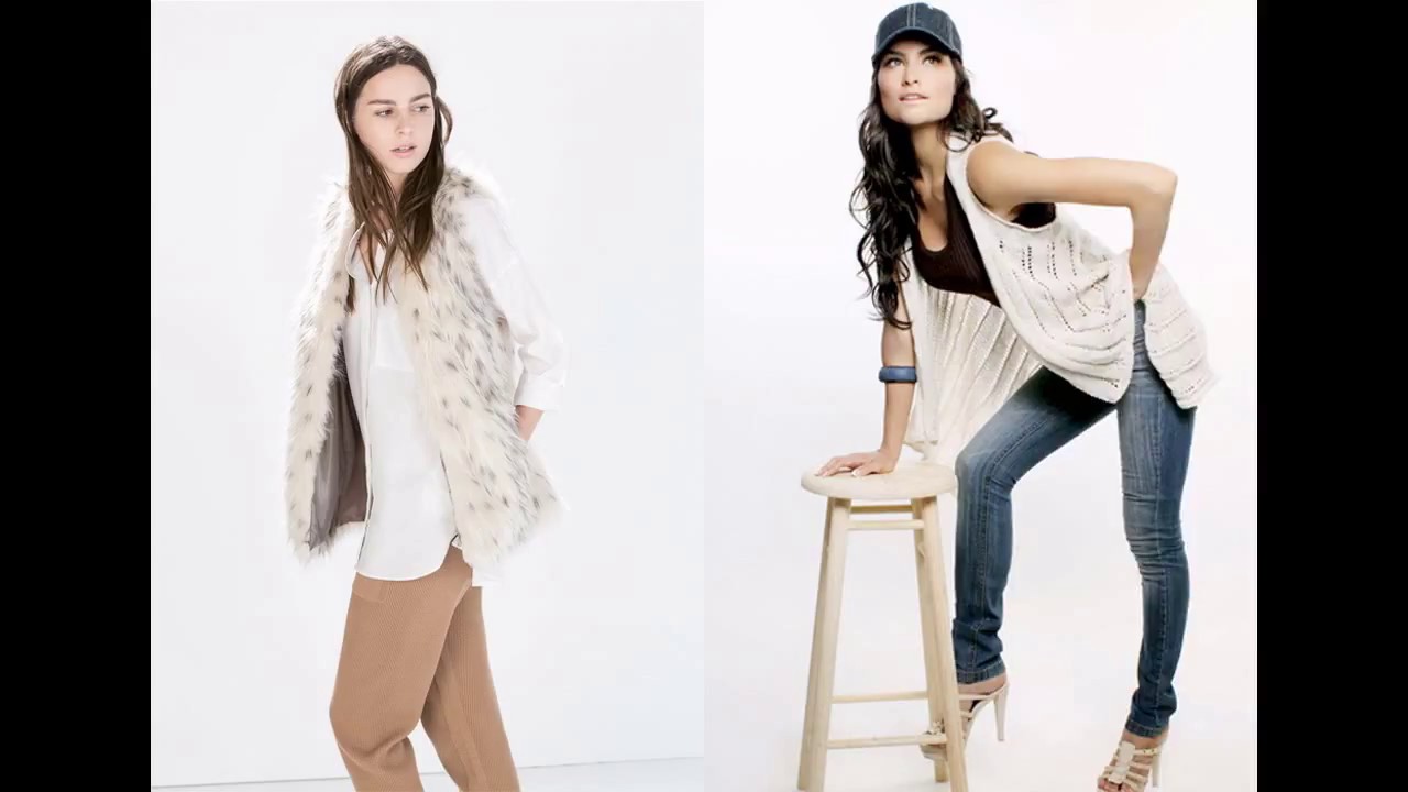 Outfits con chalecos largos - YouTube
