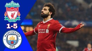 ملخص مباراة ليفربول ومانشستر سيتي 5-1 ~ ربع نهائي دوري الابطال 2018 / تعليق عربي 1080i 🔥