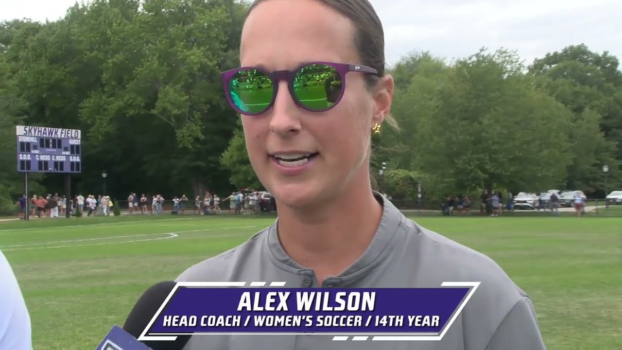 Stonehill College Women's Soccer Coach Alex Wilson Postgame Interview vs Vermont 8-30-26