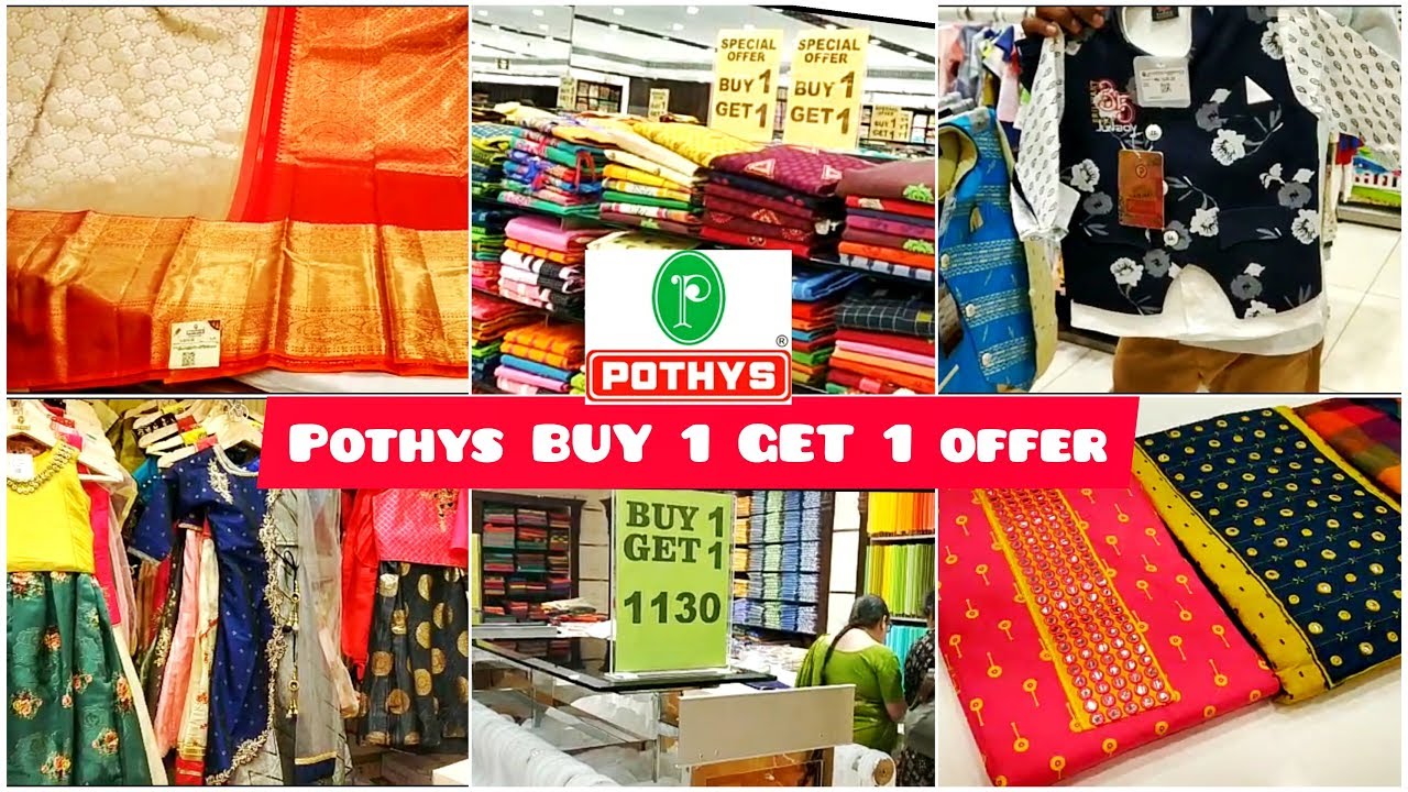 Pothys Bangalore pothys dasara and Diwali sale BUY 1 GET 1 offer