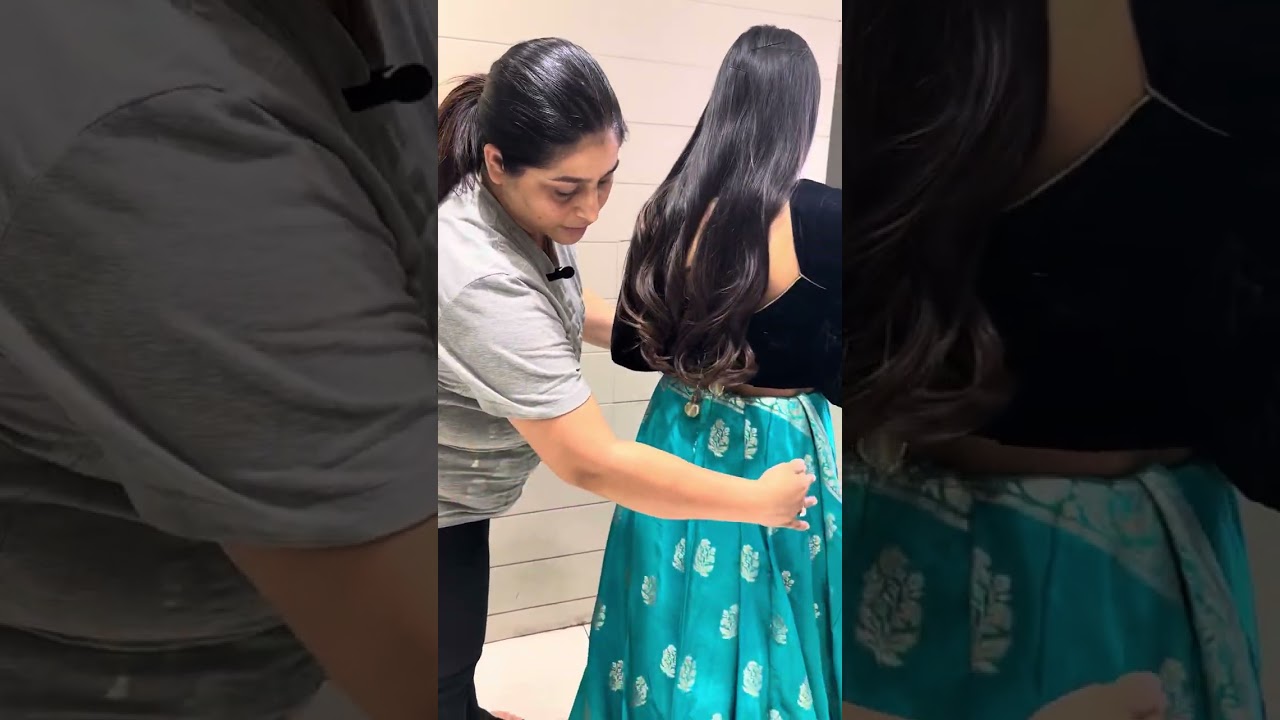 Learn How to Drape Saree in Lehenga Style | Step-by-Step Tutorial for Beginners”