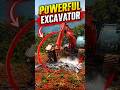 Powerful Excavator Crushing Hard Soil on Mountain ⛰️ #shorts #tending #excavator