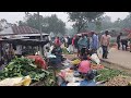 Bangladeshi weekly village market in a rainy day  daily village life