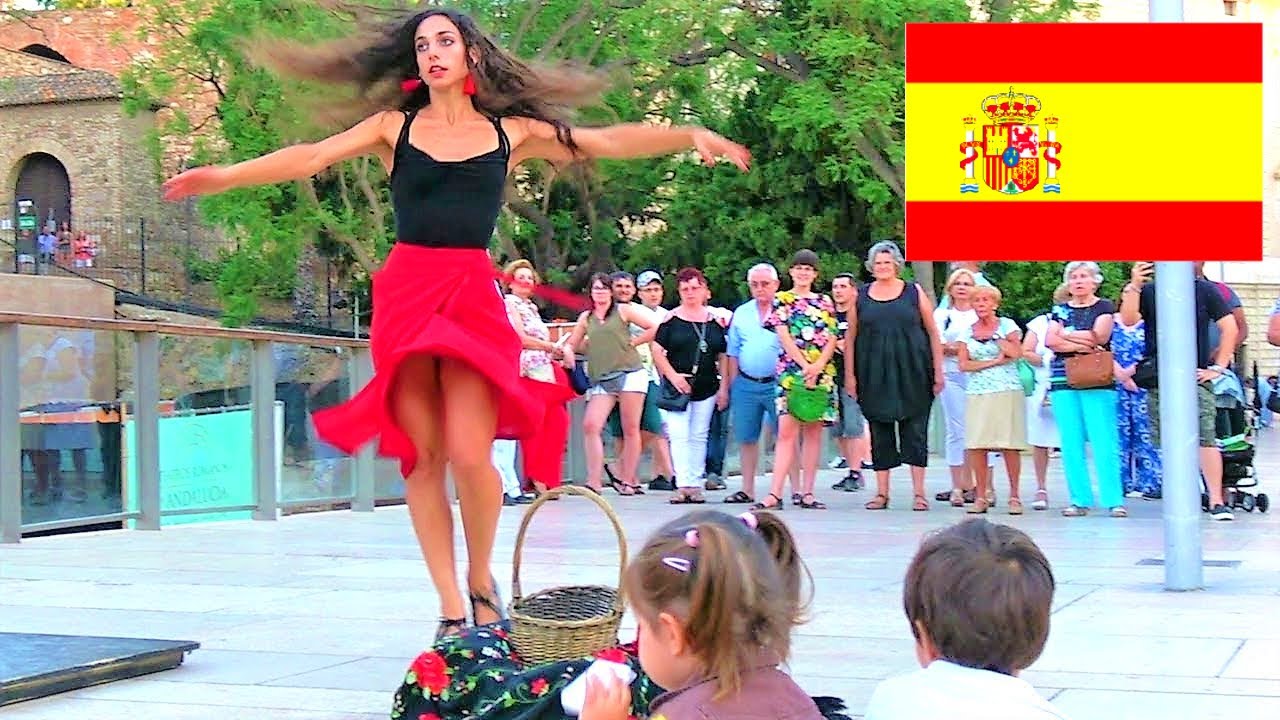 CAT FLAMENCO DANCERS ～CAFLADA Spanish Cat Wearing a Vibrant Red and Black Flamenco Dress with