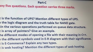 2nd PUC Computer Science question paper june 2015