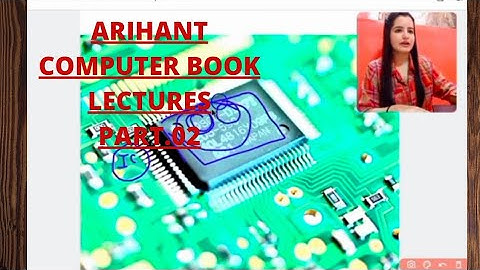 COMPUTER ARIHANT BOOK LECTURERS II INTRODUCTION TO COMPUTERS II PART.02IIJKSSB EXAM PREPARATION II
