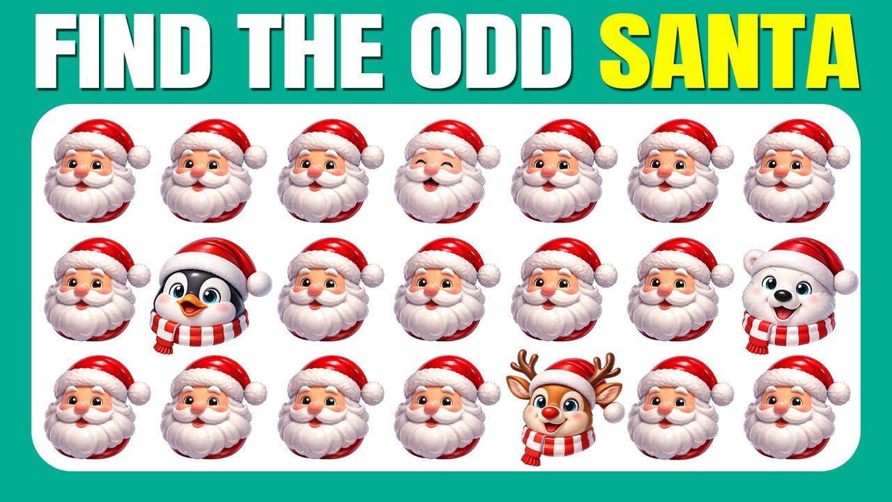 Find the ODD One Out - Christmas Edition 2025🎅❄️⛄️ | 40 Levels Quiz | Easy, Medium, Hard