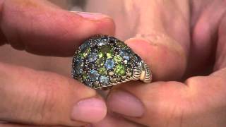 JAI John Hardy Sterling Silver Multi-Gemstone Dome Ring with Jennifer Coffey