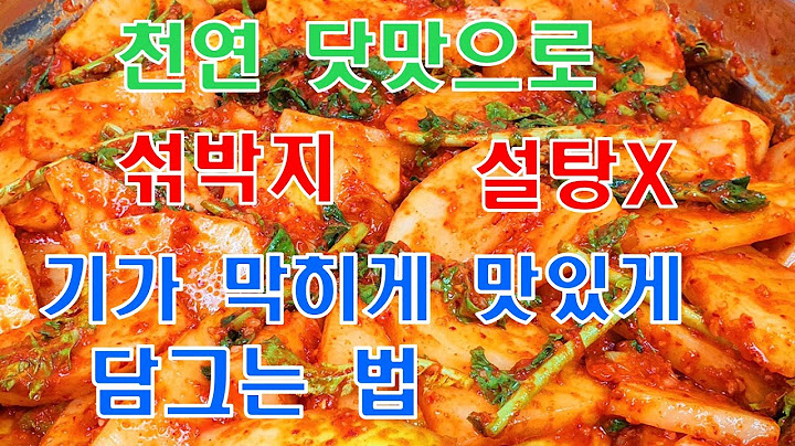 🥗 아삭하고 시원한 무 섞박지(석박지) 맛있게 담그는 법! 천연 소화제 가을 제철무로 “이걸 넣어” 천연 단맛으로 기가 막히게 맛있어요