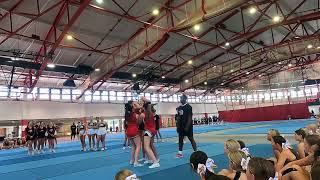 Hamilton Chargers Varsity Cheerleading NCA Camp Top Gun Stunt Group 2023