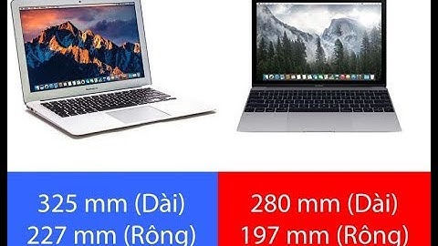 So sánh macbook air và macbook 12
