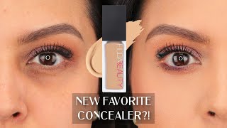 NEW CONCEALER ALERT! 🚨A NEW HOLY GRAIL?! 🤯 HUDA BEAUTY #FAUXFILTER CONCEALER | REVIEW + WEAR TEST