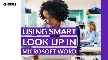 Using Smart Look Up in Microsoft Word