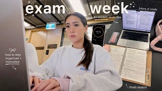 UNI VLOG  exam week, final season, study tips, lots of studying, how to stay organized & motivated