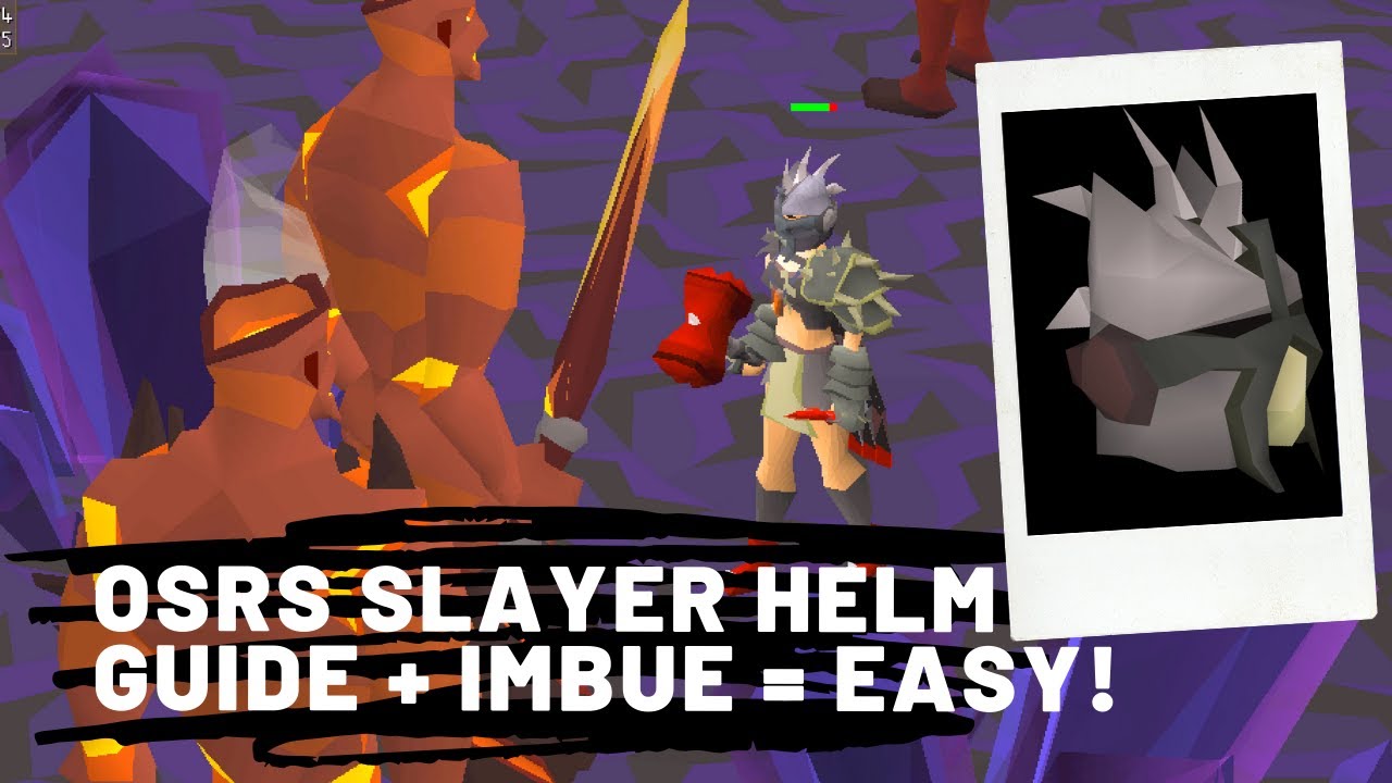 billede lærebog Savant Slayer Helmet - How to Make and Imbue Easy and Fast - Beginner Guide OSRS -  YouTube