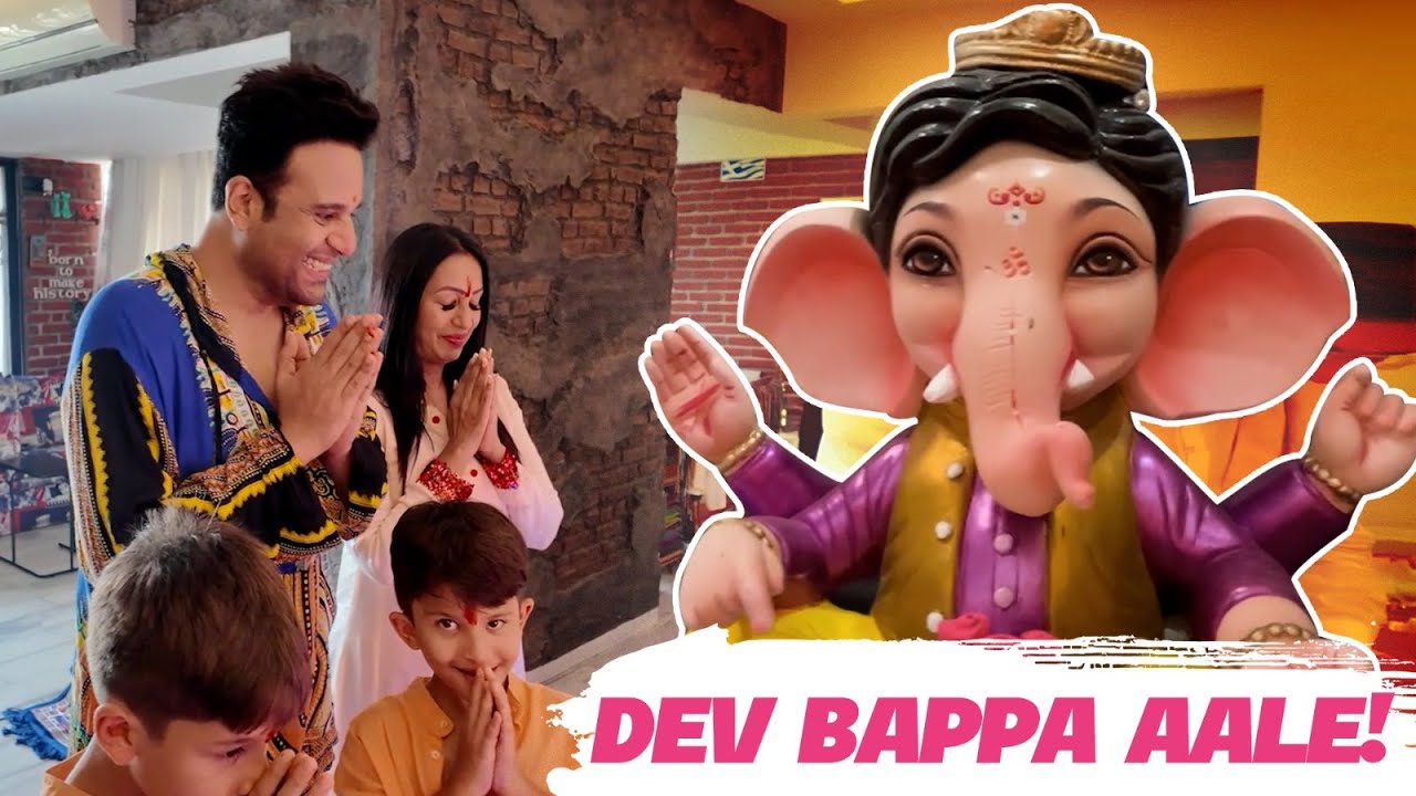 Dev Bappa Aale!! | Chiku Piku Ne Decoration Kiya 😅I  Ganesh Chaturthi Celebration at OUR HOME