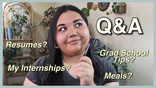 My Internship Experiences + Grad School Tips + Life Post-Grad | Mental Health Counselor Q&A