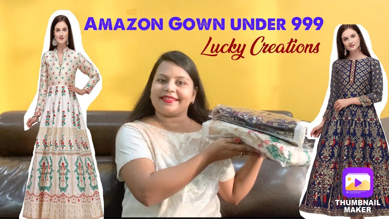 Amazon Gowns review Gown under 999 Best price gowns from amazon