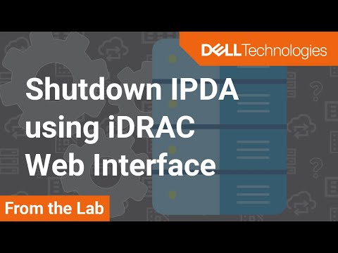 Proper shutdown process for the Dell EMC Integrated Data Protection Appliance (IDPA)