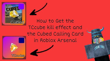 How to Get the TCCUBE KILL EFFECT in ARSENAL (Roblox)