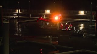 Video Now: Crews battle fire on Prudence Island