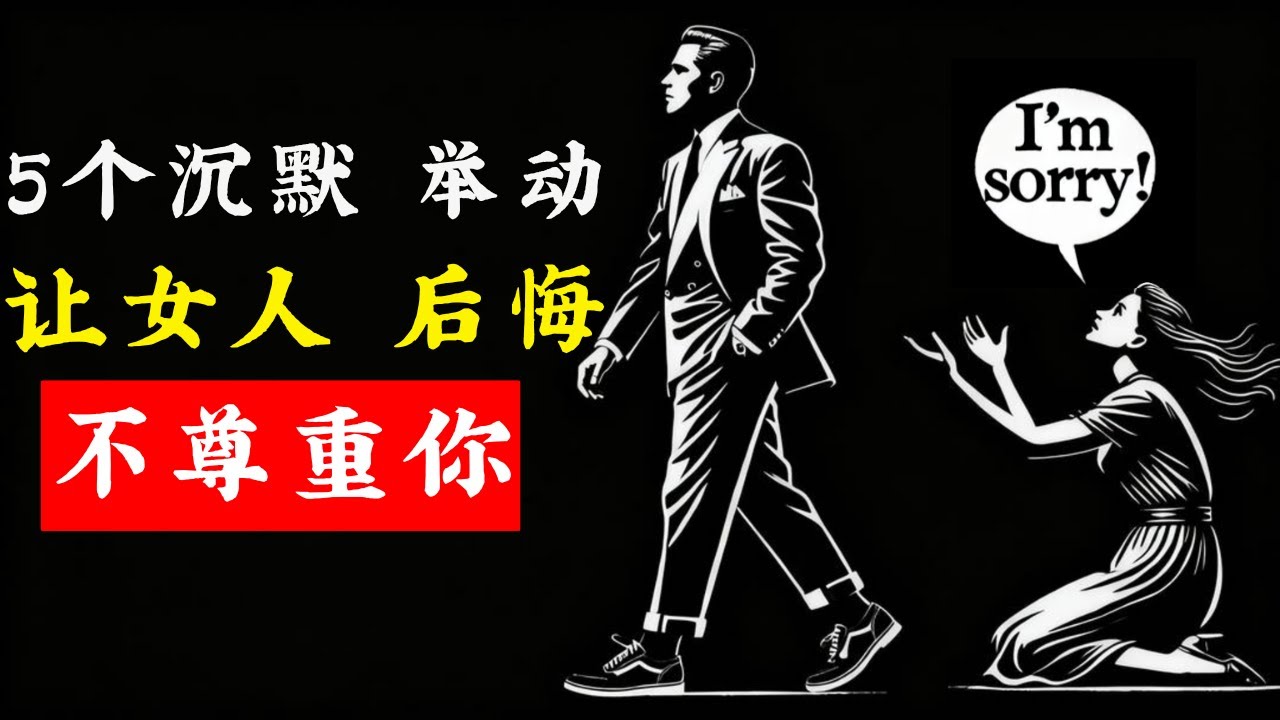 5个无声的举动会让女人后悔当初不尊重你