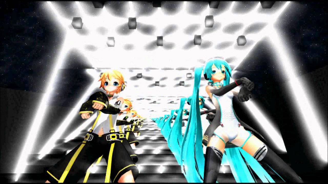 【MMD】Gangnam Style 【MikuxLen】Concert/Concierto?