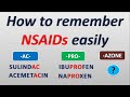 How to remember nsaids in easy way