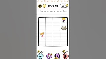 BRAIN TEST LEVEL 351 , help her reach to her mother