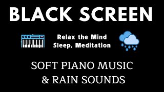 Fall Into Sleep | Soft Piano Music with Rain - Peaceful Sleep Music, Relaxing Music, Meditation