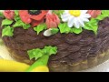 Торт "Корзина полевых цветов" / Cake "Basket of wild flowers"