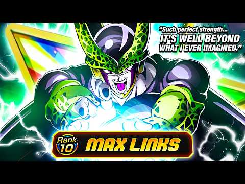 SWORN ENEMIES WILL BE TOP TIER!! LR TEQ Perfect Cell 100% First Look Max Links | DBZ Dokkan Battle